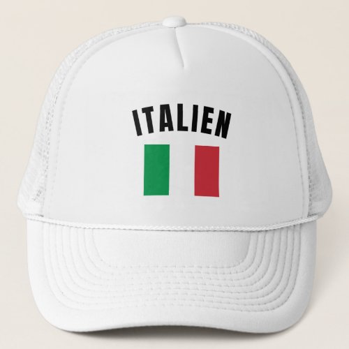Italy Flag Soccer Football Team Mtze Trucker Hat