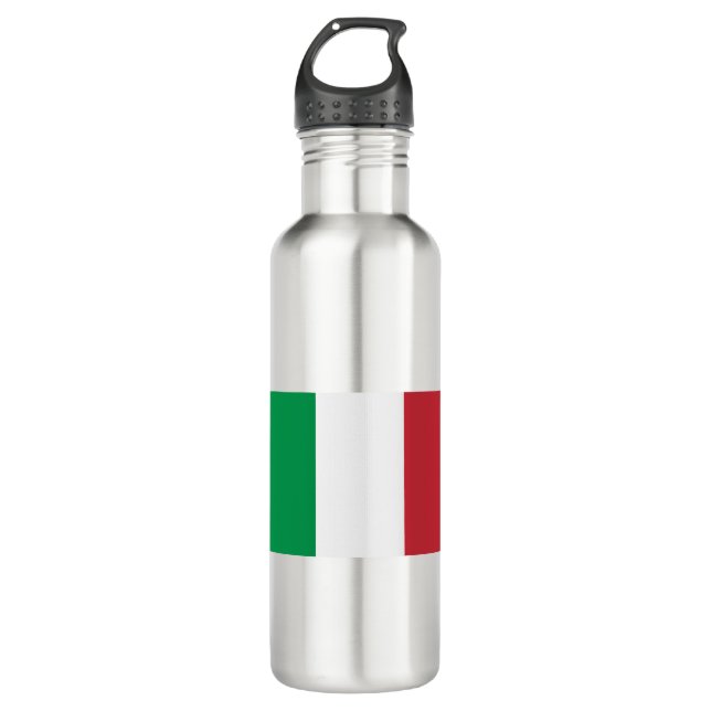 Italy Flag Stainless Steel Water Bottle (Front)