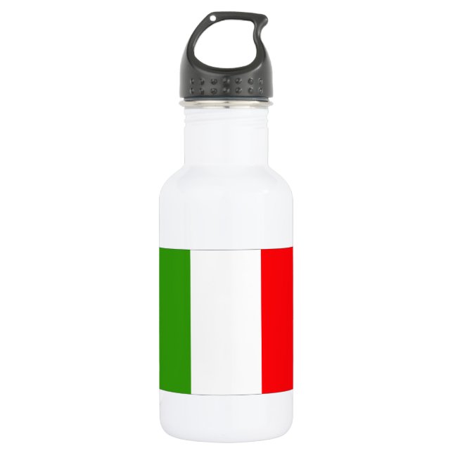Italy Flag Stainless Steel Water Bottle (Front)
