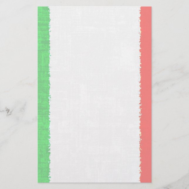 ITALY FLAG Stationery (Front)