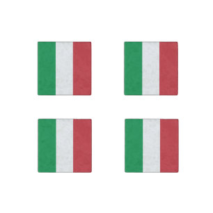 Italy Flag Stone Magnet