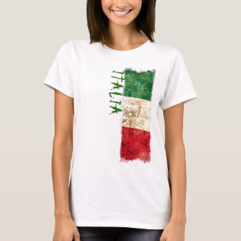 Italy Flag T-shirt by RodRoelsDesign at Zazzle
