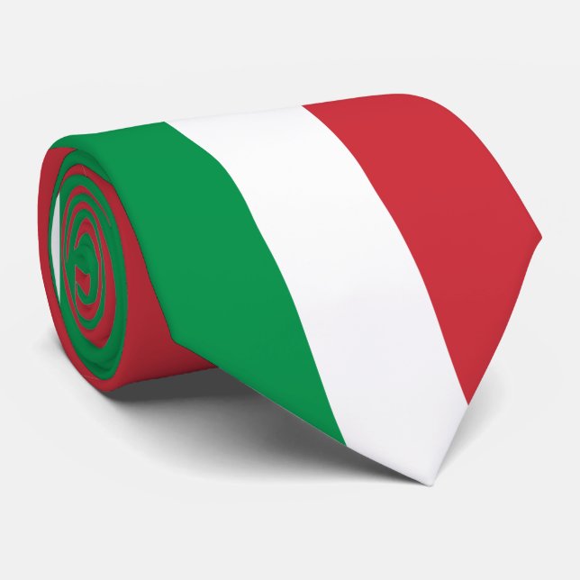 Italy Flag Tie (Rolled)