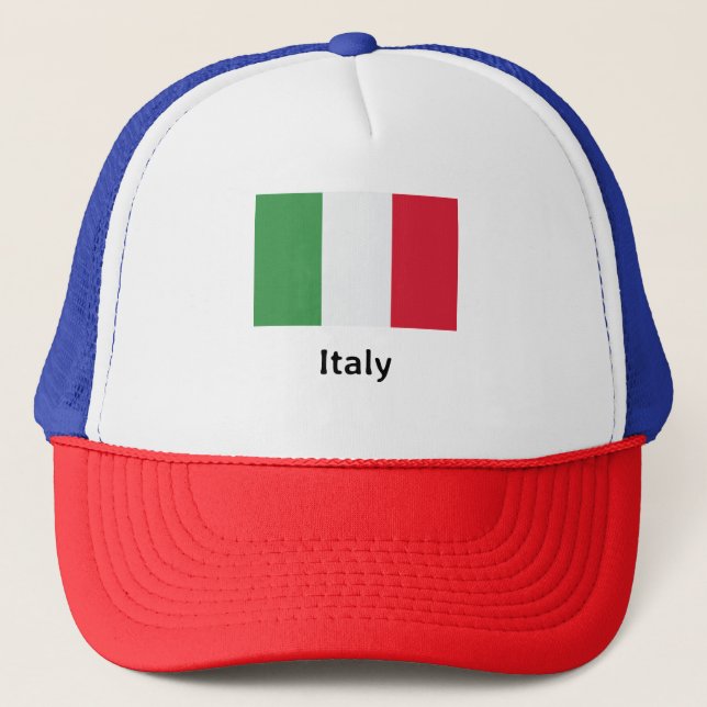 Italy Flag Trucker Hat (Front)