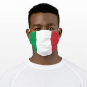 Italy Flag Unisex Italian Adult Cloth Face Mask (Worn)