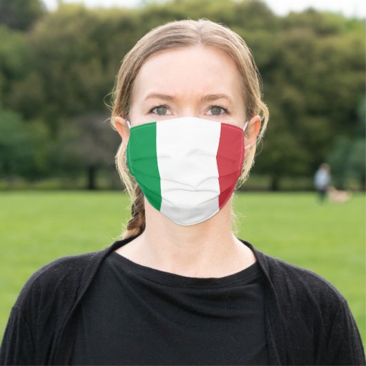 Italy Flag Unisex Italian Adult Cloth Face Mask (Outside)