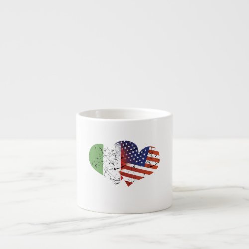 Italy Flag USA Flag Italian Independence Day Espresso Cup