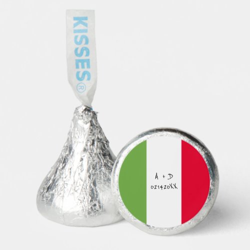 Italy Flag Valentines Day Custom Message Hersheys Kisses