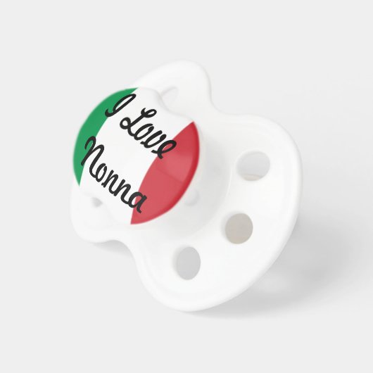 Italy flag with Italian Nonna Pacifier (Front Right)