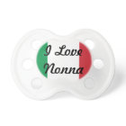 Italy flag with Italian Nonna