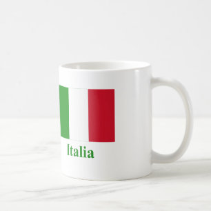Italy Flag with Name in Italian Coffee Mug