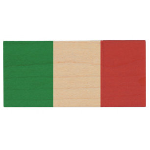 Italy Flag Wood Flash Drive