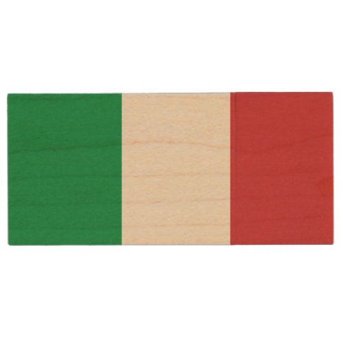 Italy Flag Wood Flash Drive