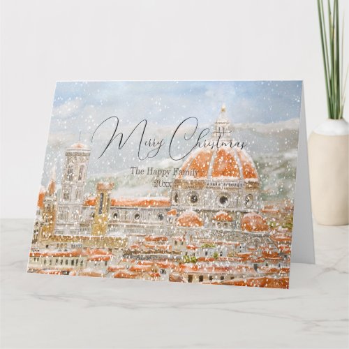 Italy Florence Cathedral Duomo Christmas card