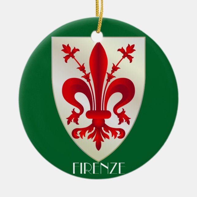 Italy - Florence Ceramic Christmas Ornament (Front)