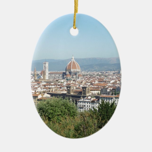 Italy Florence Duomo Michelangelo Square (New) Ceramic Ornament (Front)