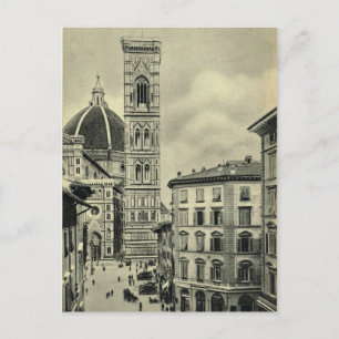 Italy, Florence, Firenze, 1908,, Duomo Postcard
