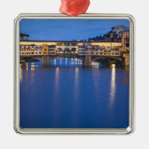 Italy, Florence, Night Reflections in the Metal Ornament
