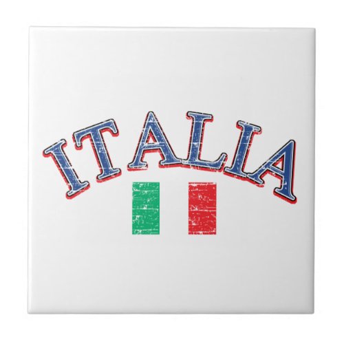 Italy football design tile