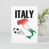Italy Football Fan Map Boot Soccer Ball (Standing Front)