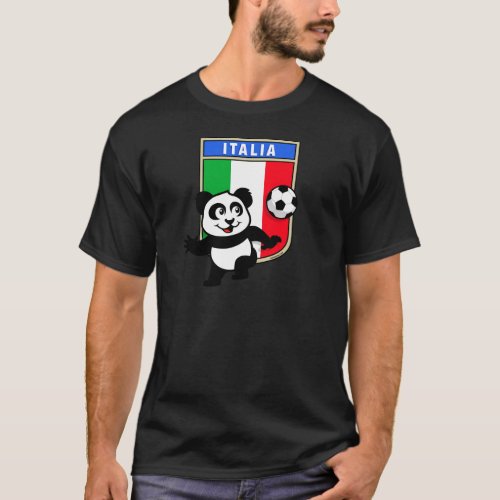 Italy Football Panda T_Shirt