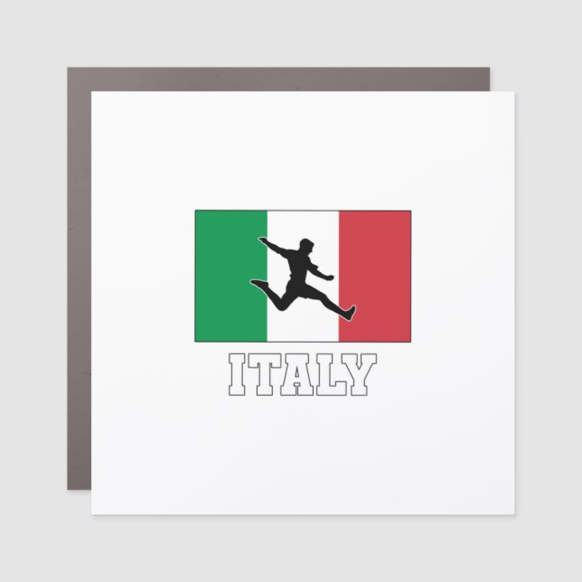 Italy Football Soccer National Team Car Magnet (Front)