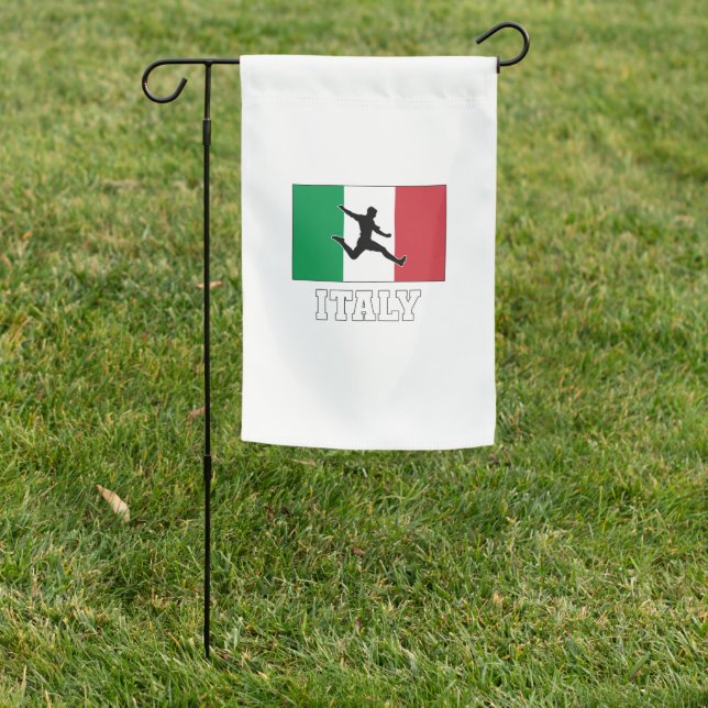 Italy Football Soccer National Team Garden Flag (In SItu)