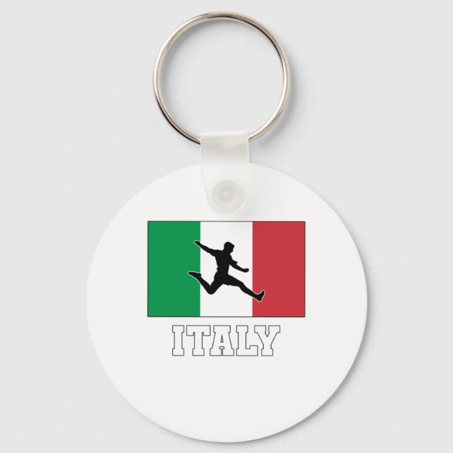 Italy Football Soccer National Team Keychain (Front)