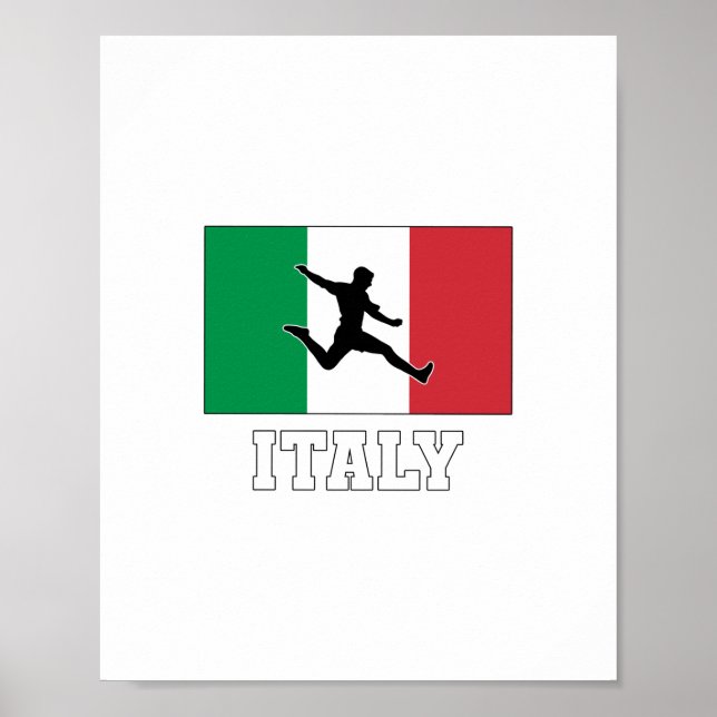 Italy Football Soccer National Team Poster (Front)