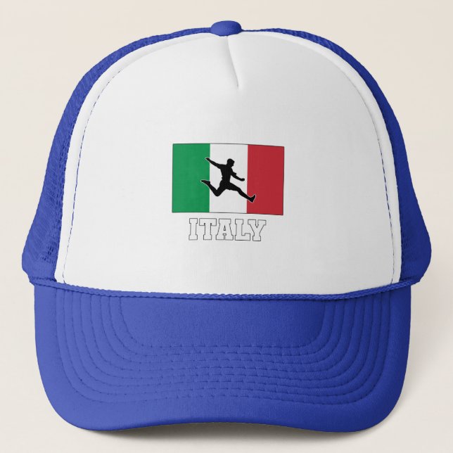 Italy Football Soccer National Team Trucker Hat (Front)