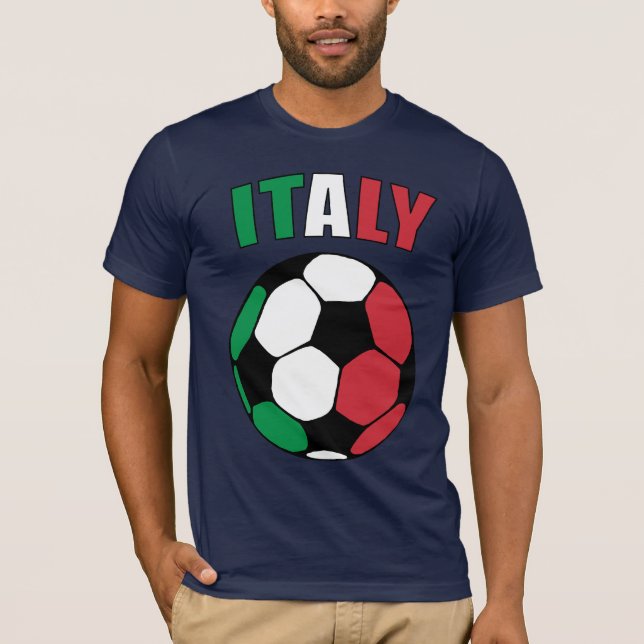 Italy Footy (Dark) T-Shirt (Front)