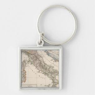 Italy from 1450 to 1792 keychain
