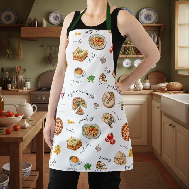 Italy Fun Food Chef Colorful Apron (Creator Uploaded)