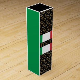 ITALY  GOLD WINE BOX