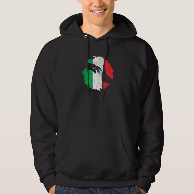 Italy Hand Gesture Italian Hand Gesture Michelange Hoodie (Front)