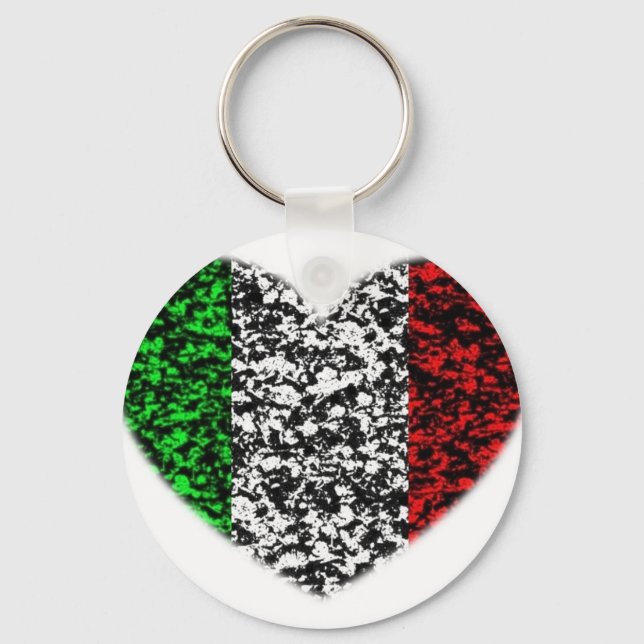 Italy Heart Keychain (Front)