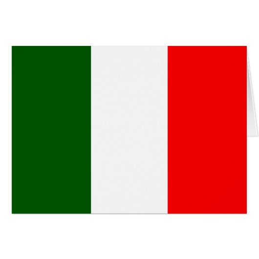 Italy High quality Flag Cards (Front Horizontal)