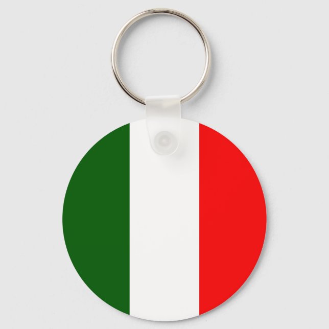 Italy High quality Flag Keychain (Front)