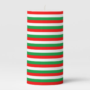 italy hungary bulgaria iran mexico Madagascar flag Pillar Candle