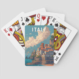 Italy Illustration Travel Art Vintage Poker Cards