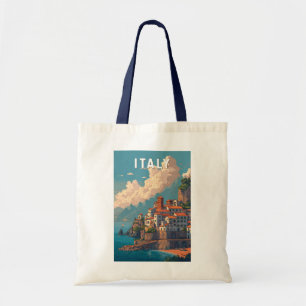 Italy Illustration Travel Art Vintage Tote Bag