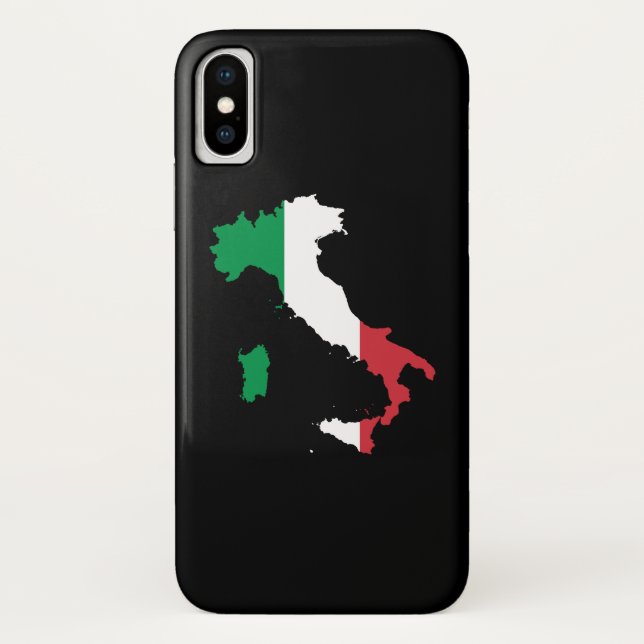 Italy in Flag Colors Case-Mate iPhone Case (Back)