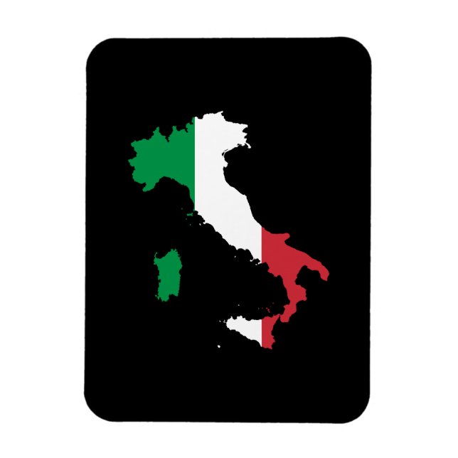 Italy in Flag Colors Magnet (Vertical)