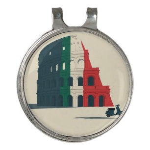 Italy-Inspired Colosseum Golf Hat Clip