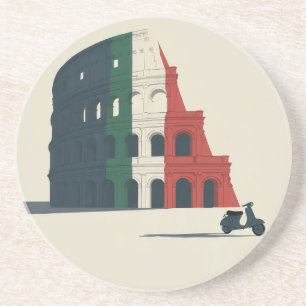 Italy-Inspired Colosseum Sandstone Coaster
