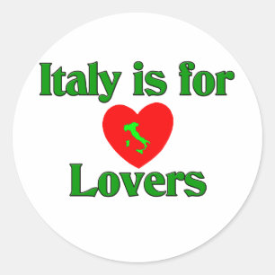 Italy Is For Lovers Classic Round Sticker