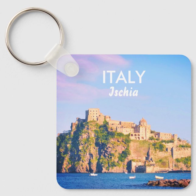 Italy Ischia Souvenir Keychain (Front)