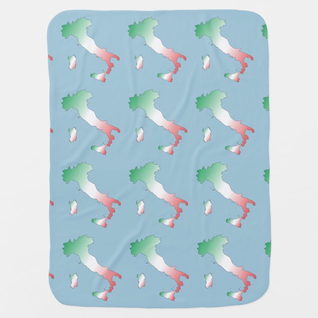 Italy - Italia baby Stroller Blanket (Front)