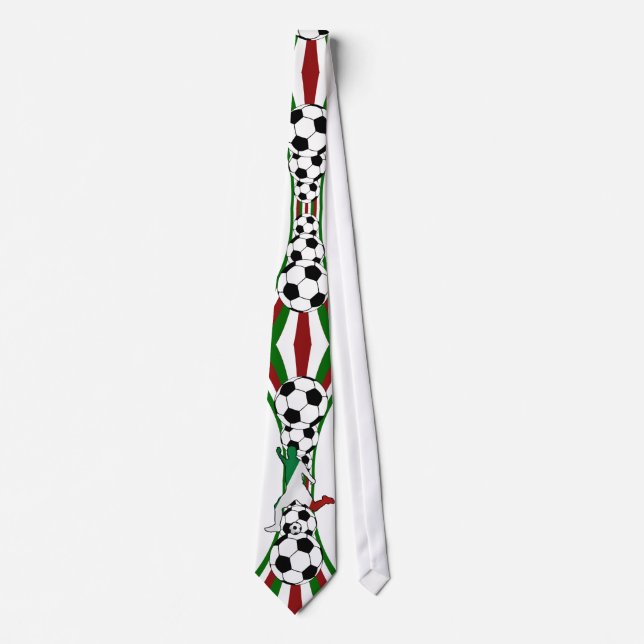 Italy . italia, calico football soccer neck tie (Front)