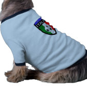 Italy / Italia Flag Patch - with soccer ball Tee (Side)